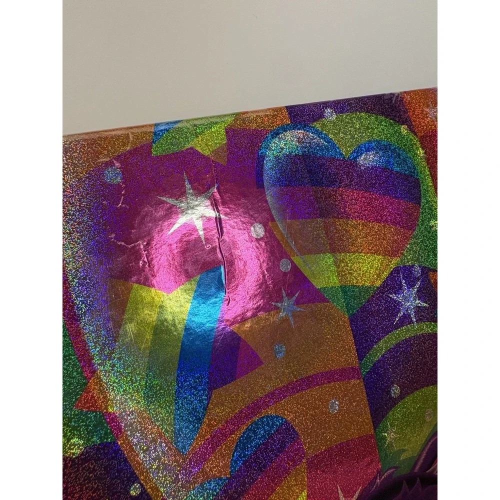 Vintage Lisa Frank 3 Ring Binder Hot Air Balloon Kittens Labrador Puppies